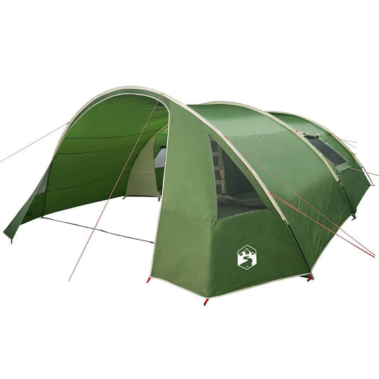 Tunneltent met dak met opslag Groen en Wit 700 x 590 x 215 cm