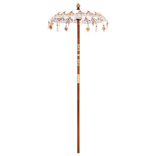 Balinese Parasol Crème 95 x 95 x 260 cm