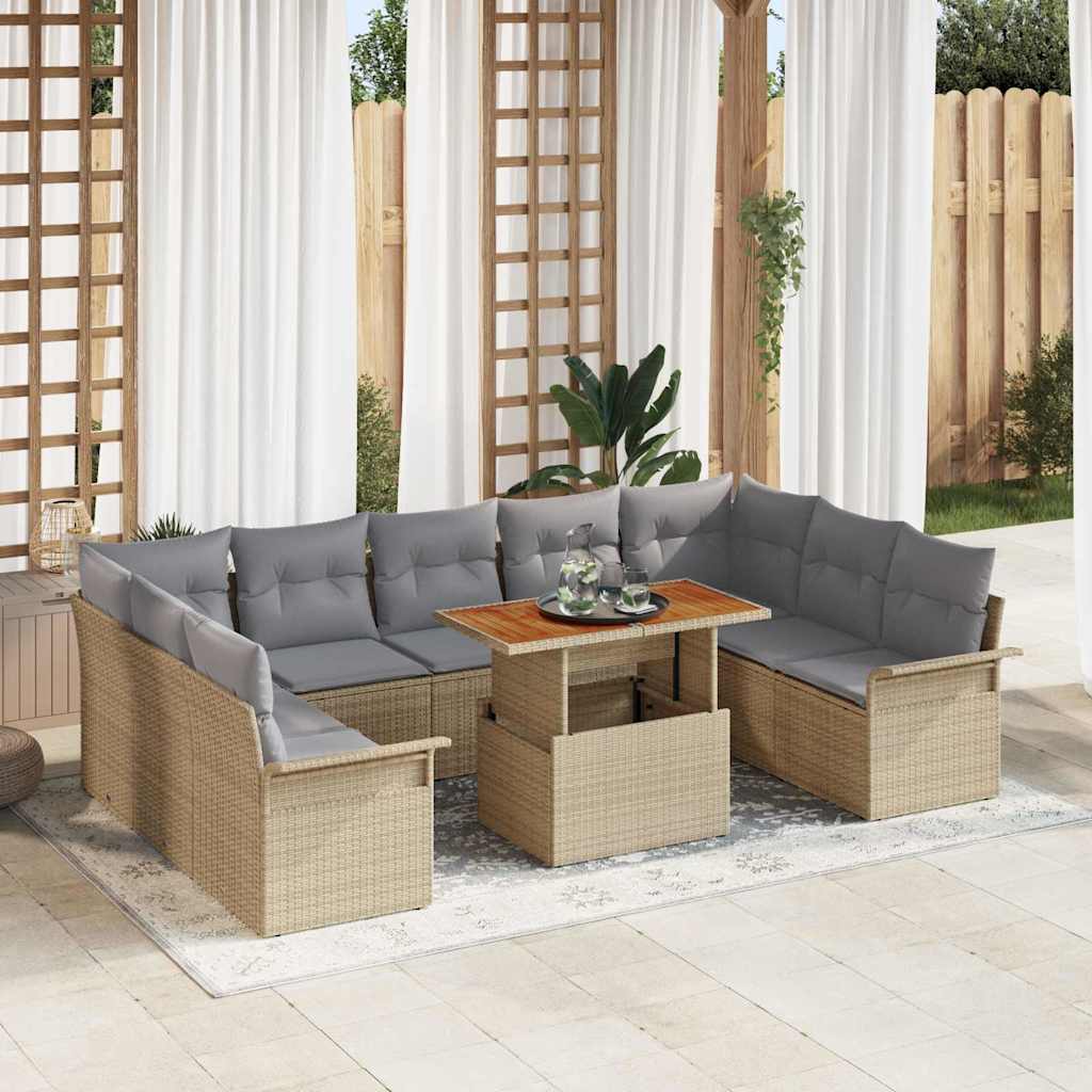 Tuin Sofa Set Met Kussen 10 Pcs