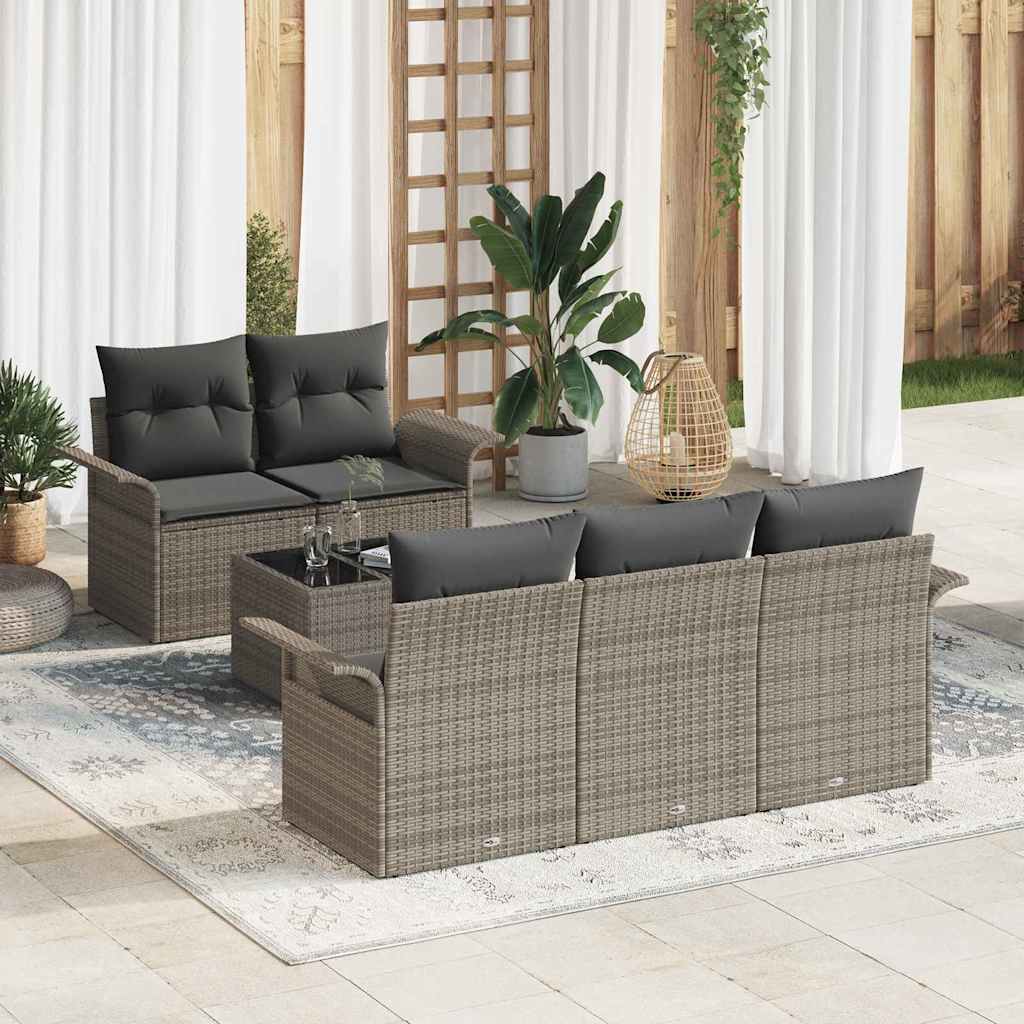 Tuin Sofa Set Met Kussen 6 Pcs 55 X 55 X 37 Cm