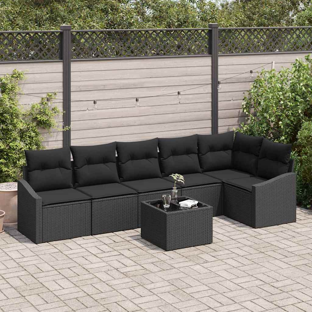 Tuinbankenset Met Kussen 6 Pcs Poly Rattan