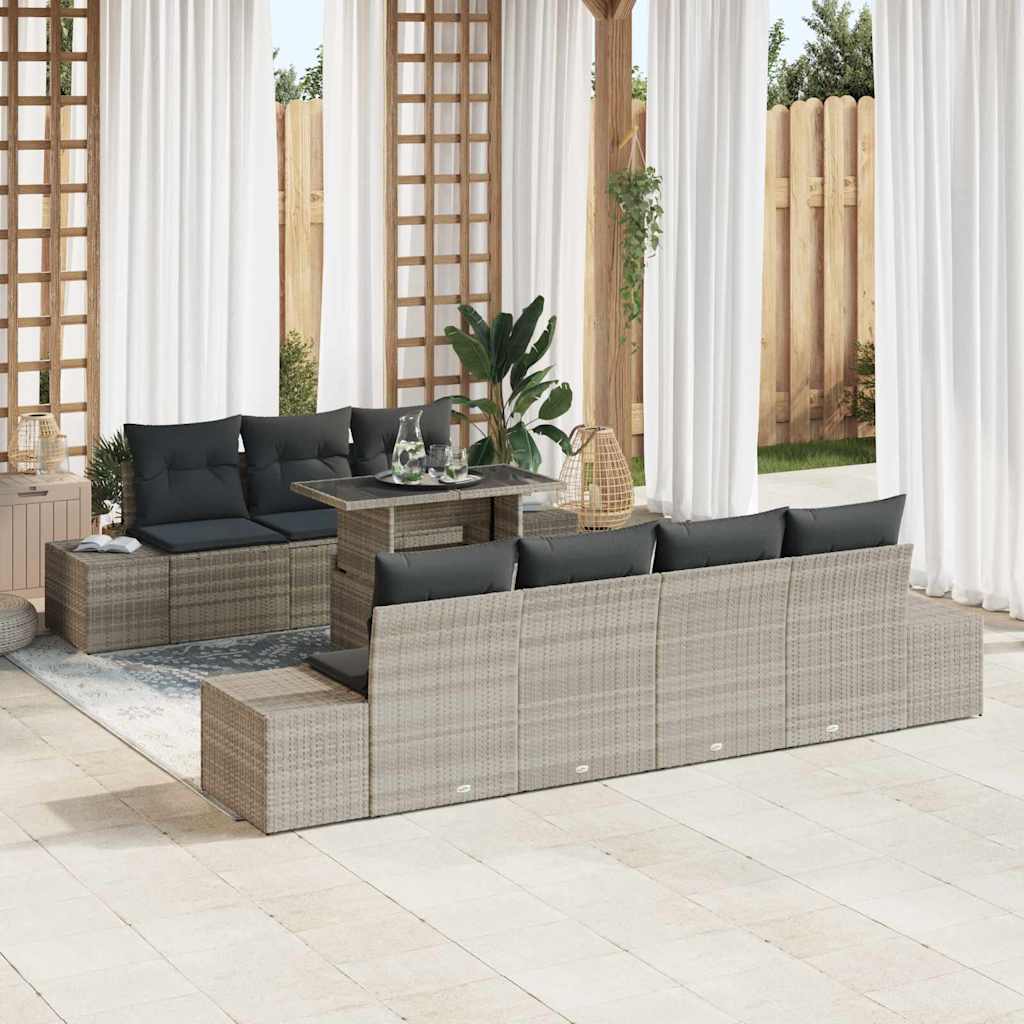 Tuin Sofa Set Met Kussen 8 Pcs En Crème