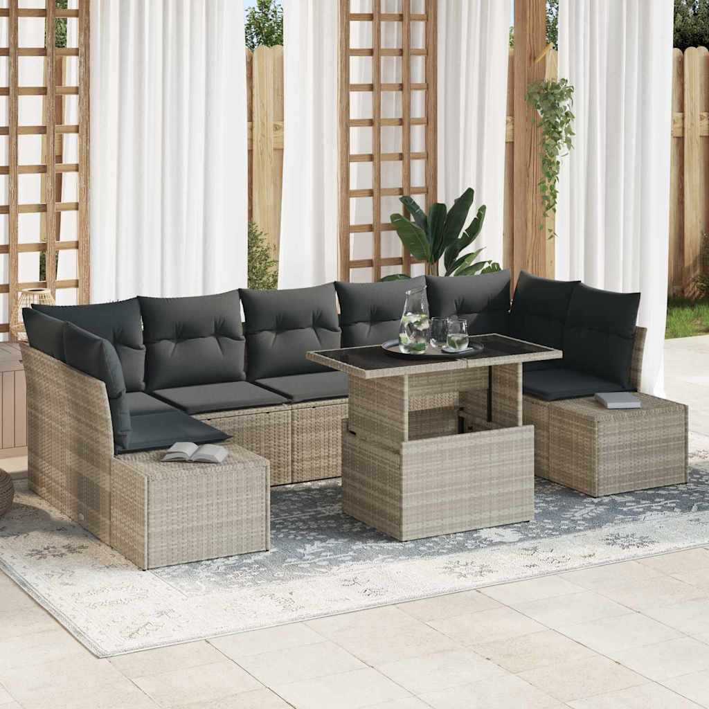 Tuin Sofa Set Met Kussen 8 Pcs En Crème