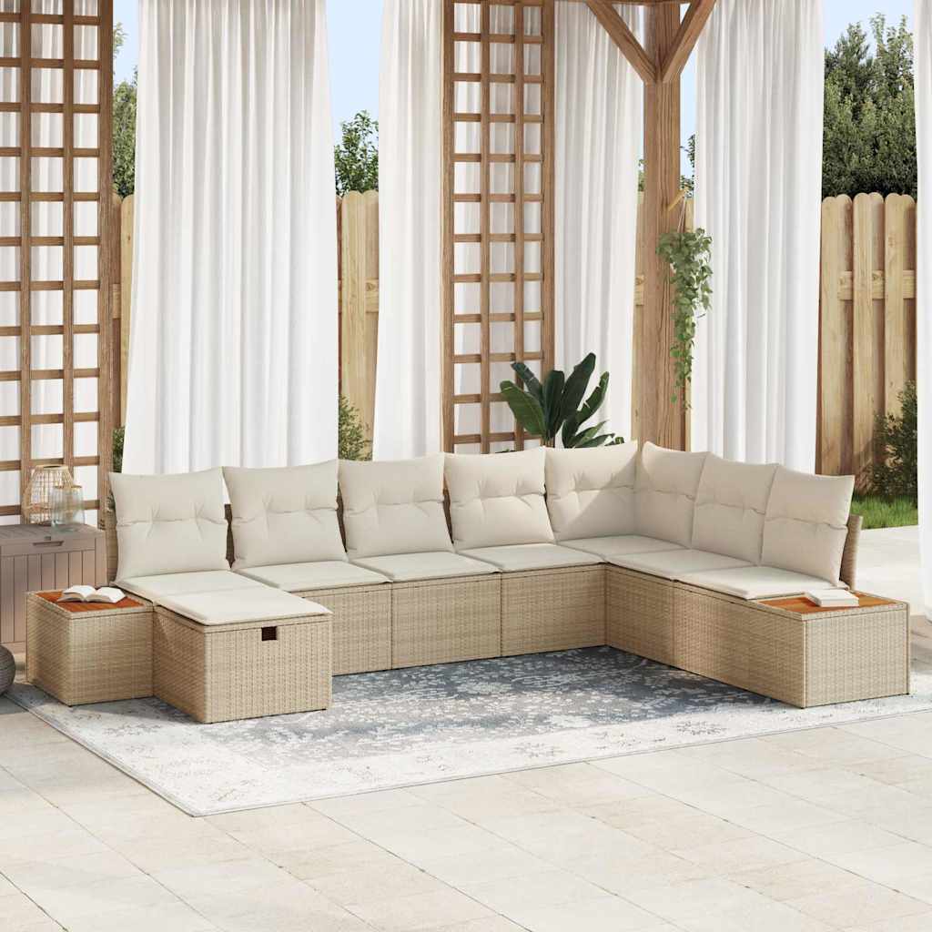Tuin Sofa Set Met Kussen Met Opslag Poly Rattan