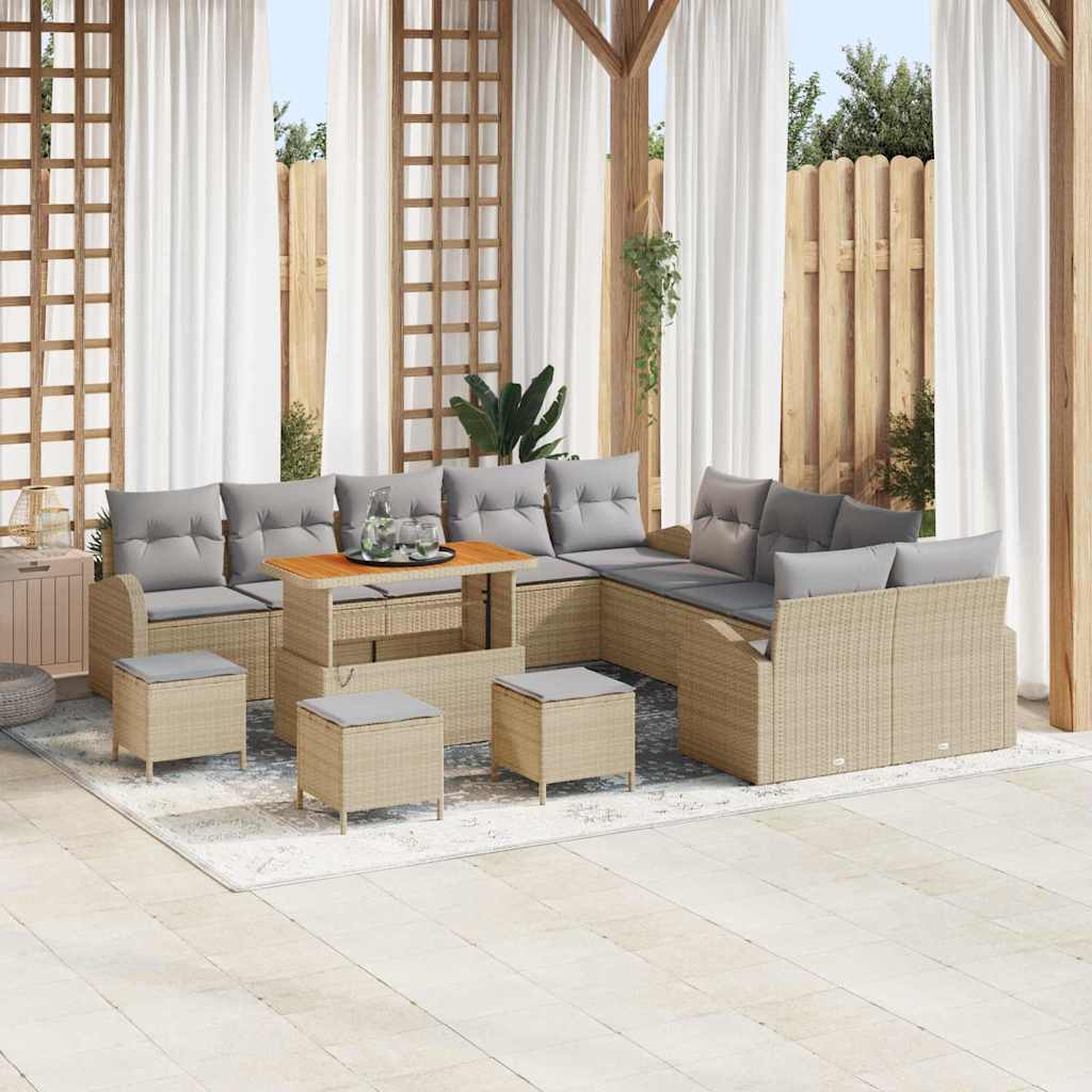 Tuin Sofa Set Met Kussen Met Opslag 13 Pcs