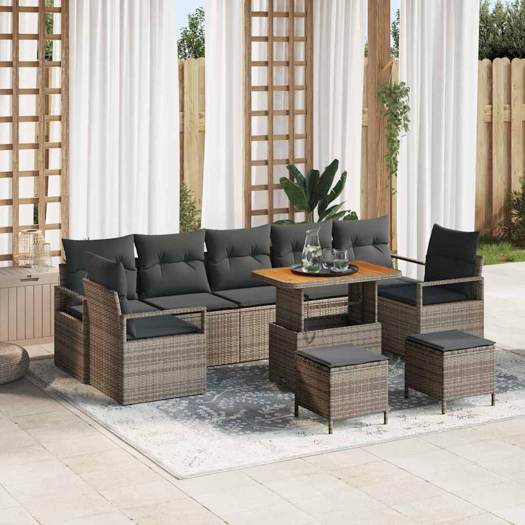 Tuin Sofa Set Met Kussen Met Opslag Met Kussen 10 Pcs