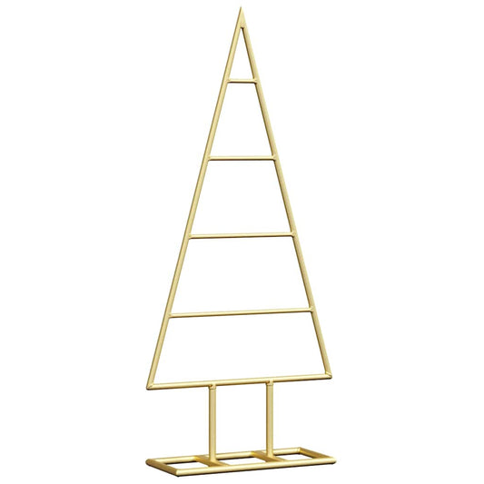 Metalen kerstboom met standaard Goud 60 cm Poedergecoat staal
