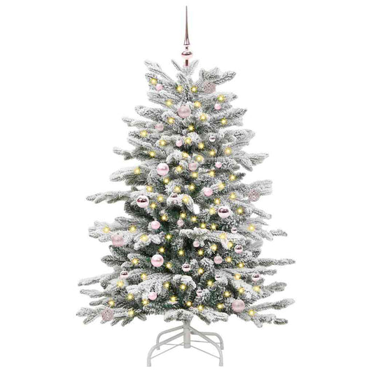 Kunstmatige Inklapbare Kerstboom Wit 150 cm PE en PVC