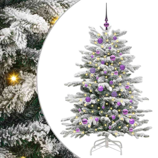 Kunstmatige Inklapbare Kerstboom Wit 150 cm PE en PVC