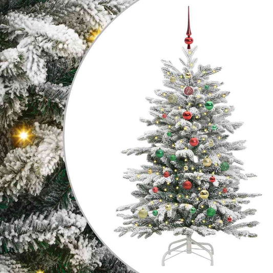 Kunstmatige Inklapbare Kerstboom Wit 150 cm PE en PVC