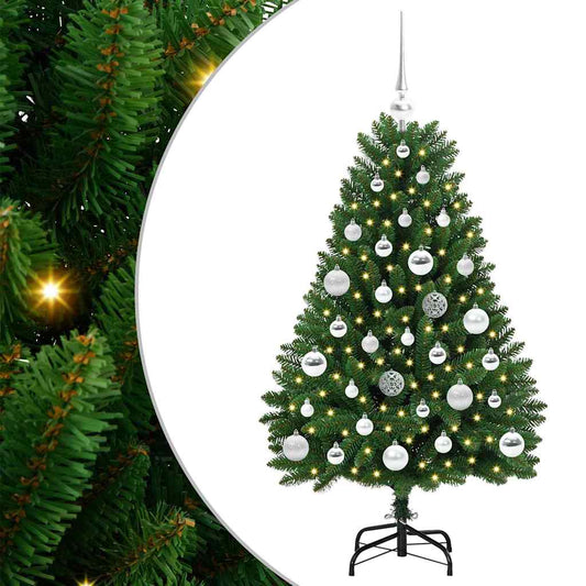 Kunstkerstboom met 150 LED Groen 120 cm PVC en Metaal