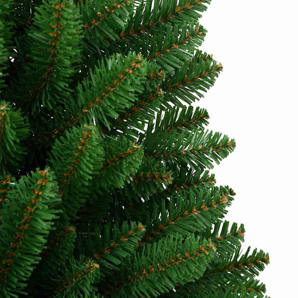 Kunstkerstboom met 150 LED Groen 150 cm PVC en Metaal