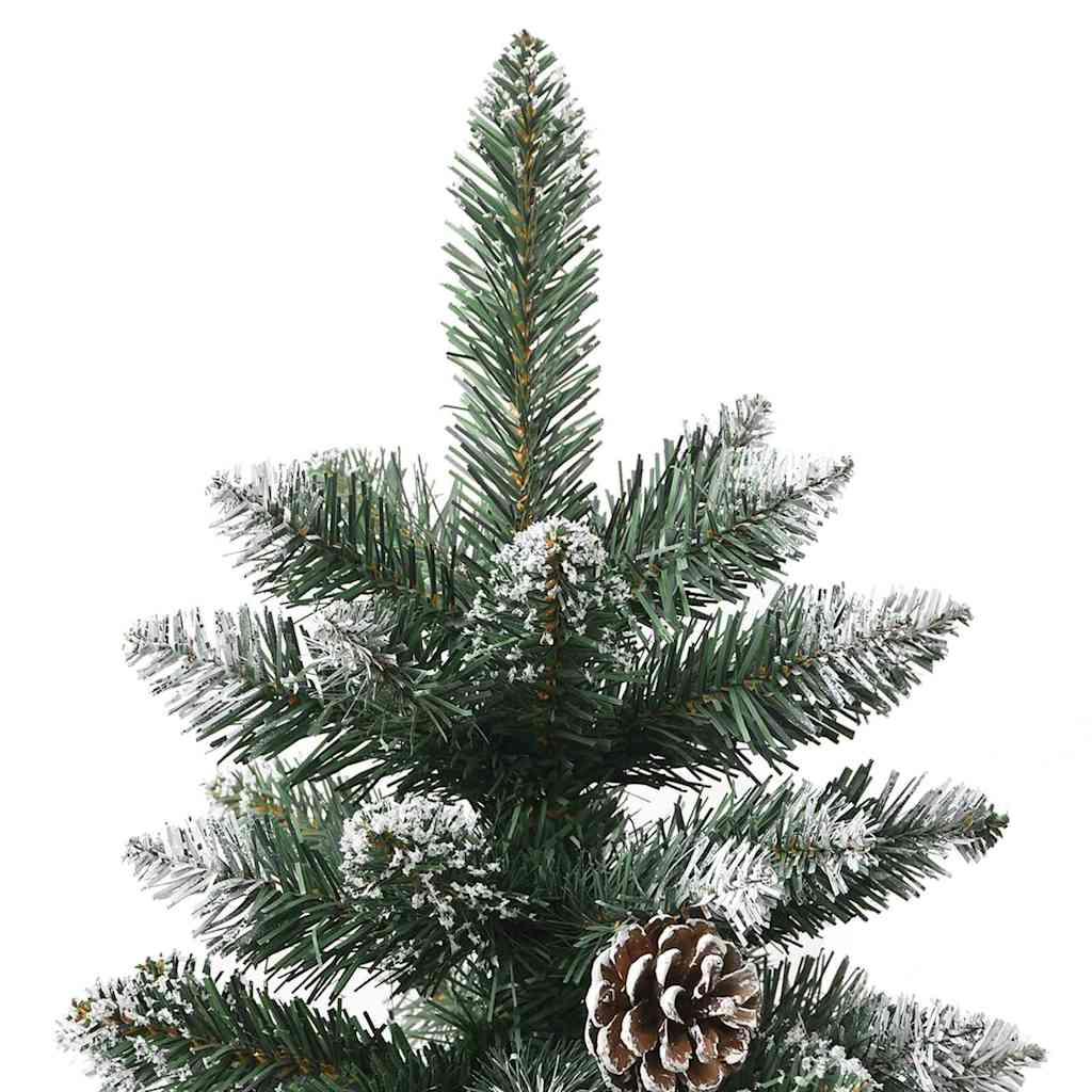 Kunstkerstboom met 300 LED Groen 180 cm PVC en Plastic en Staal