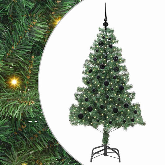 Kerstboom met 150 LED met standaard Groen 150 cm PVC