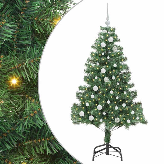 Kerstboom met 150 LED met standaard Groen 150 cm PVC