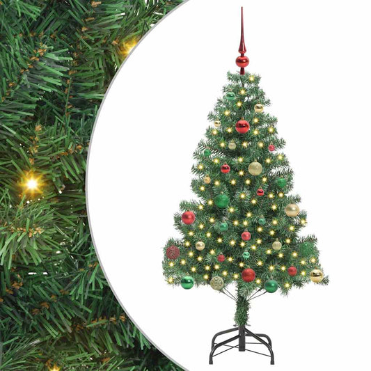Kerstboom met 150 LED met standaard Groen 150 cm PVC