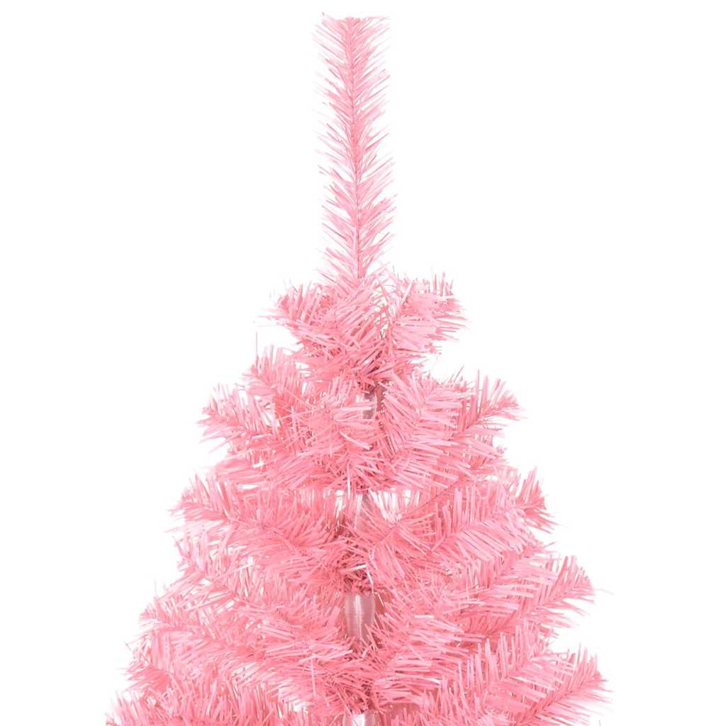 Kerstboom met 150 LED met standaard Roze 150 cm PVC