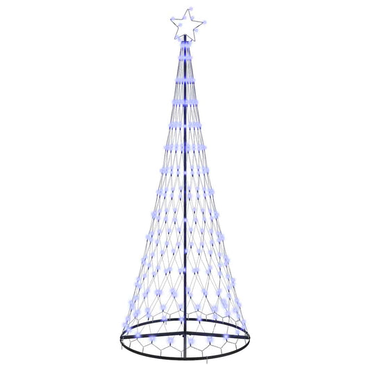 LED Kerstboom met 290 LED Blauw 100 x 100 x 250 cm Metaal
