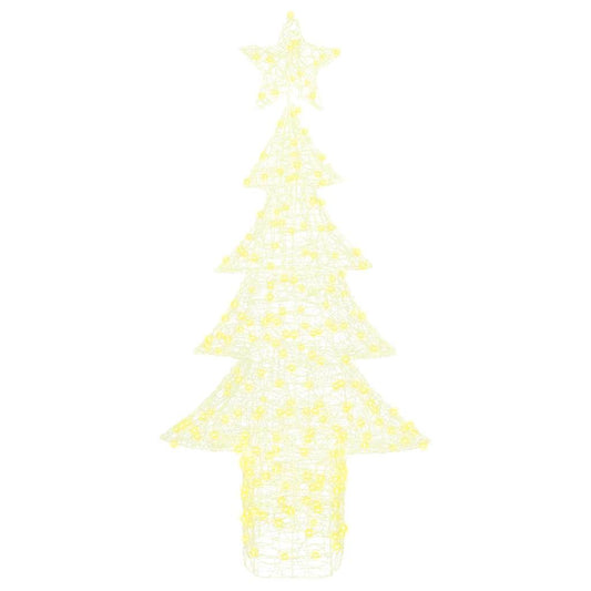 Kerstboom met 240 LED Warmwit 180 cm Acryl