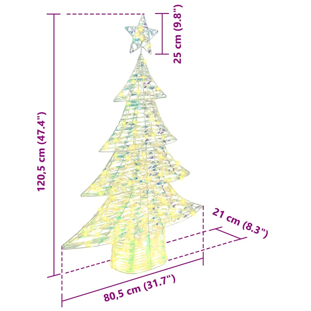 Kerstboom met 120 LED Warmwit 120 cm PET