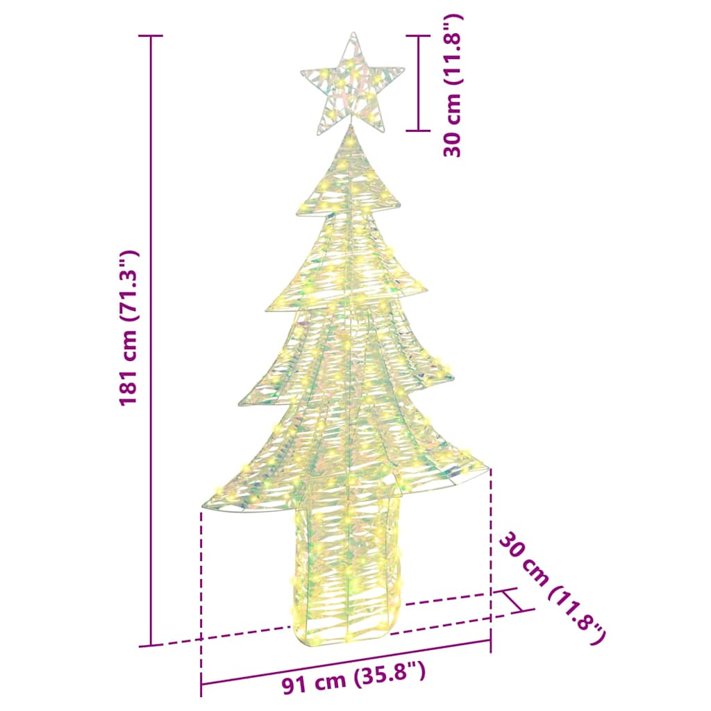 Kerstboom met 240 LED Warmwit 180 cm PET