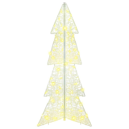 Kerstboom met 100 LED Warmwit 120 cm Acryl