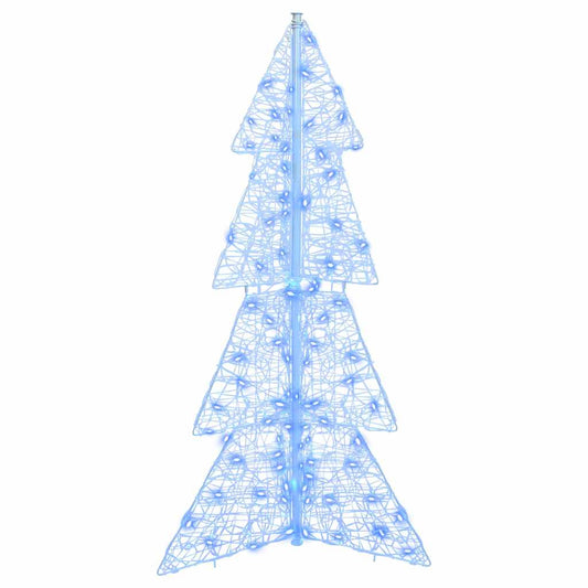 Kerstboom met 100 LED Blauw 120 cm Acryl