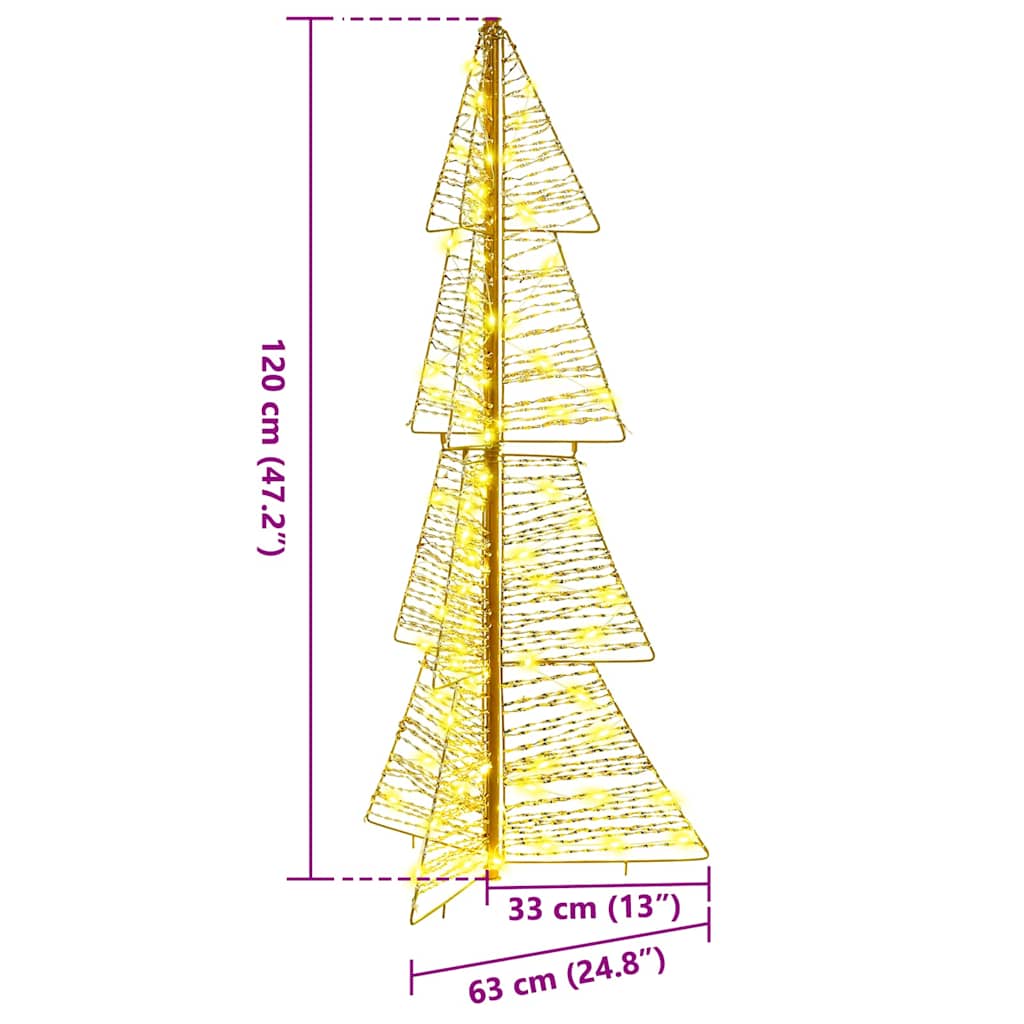 Kerstboom met 100 LED Warmwit 120 cm PET