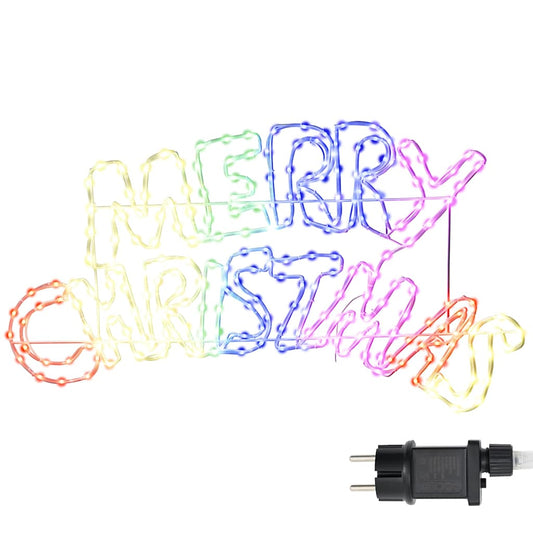 Kerstbord met 240 LED Multikleur 100 x 50 cm PVC