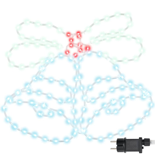 Kerstbel met 144 LED Multikleur 56 x 46 cm PVC