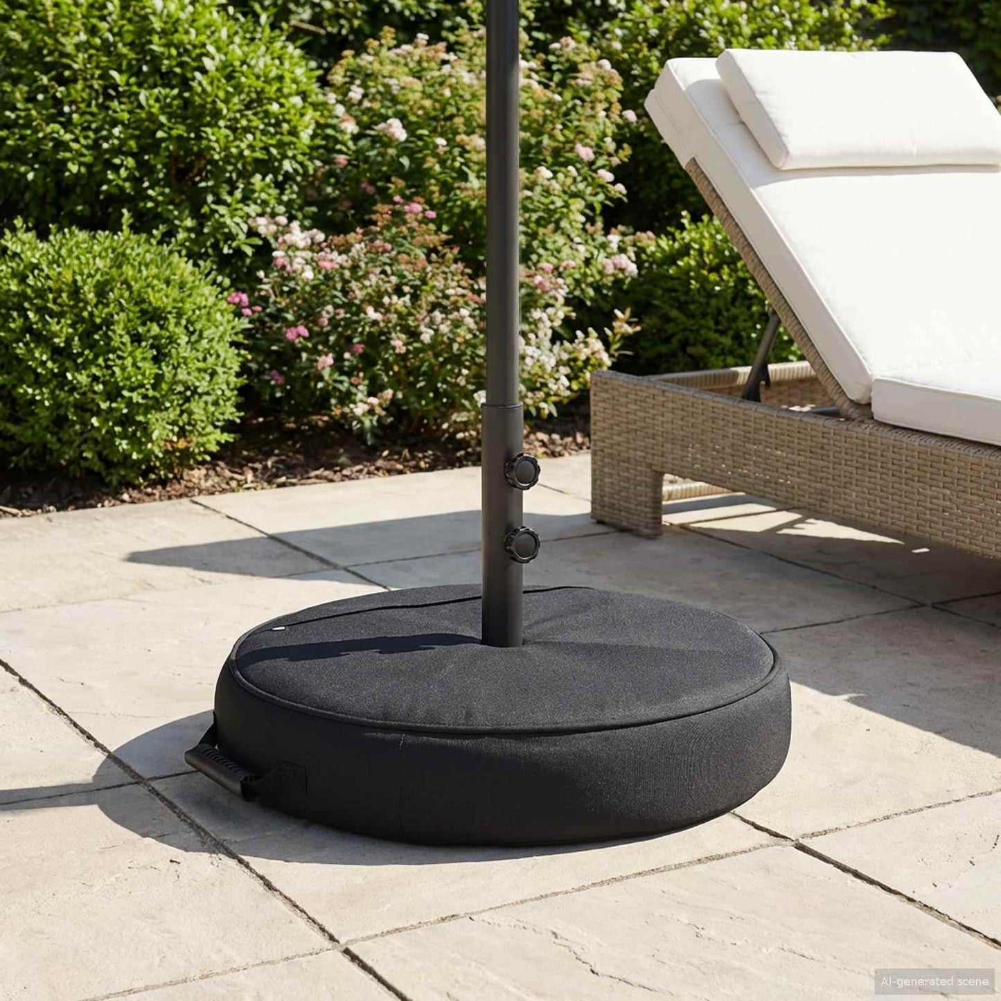 Patio Parasolvoet Staal Zwart
