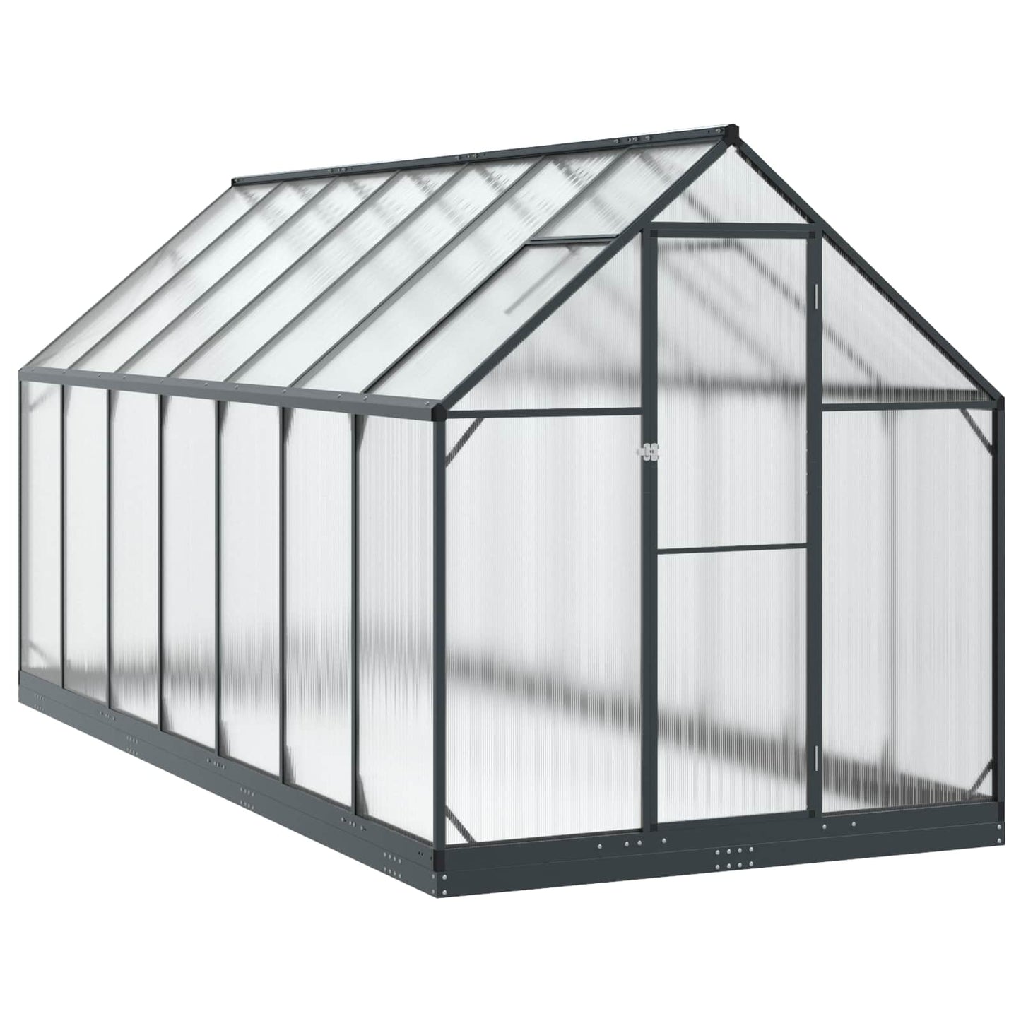 Tuin Serre Met De Deur Antracietkleurig 183,5 X 183,5 X 207 Cm