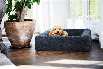 Bia Bed Fleece Hoes Hondenmand Grijs Bia-4 85X70X15 Cm
