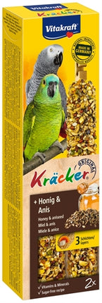 Vitakraft Papegaai Kracker Honing 2 In 1