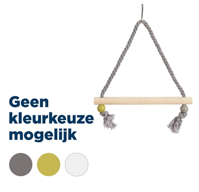 Zolux Schommel Hout Met Touw Assorti 22X1,5X27 Cm