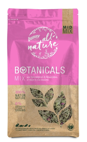 Bunny Nature Botanicals Midi Mix Smalle Weegbree / Rozenbloesem 120 Gr