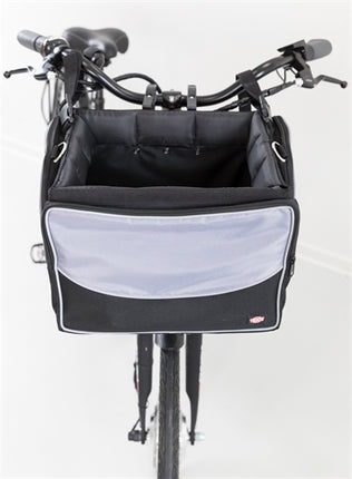 Trixie Fietsmand Voor Aan Stuur Nylon Zwart / Grijs 41X26X26 Cm