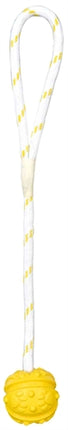 Trixie Bal Aan Touw Natuurrubber Drijvend Limegroen 7 Cm / 35 Cm