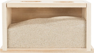 Trixie Zandbad Voor Muizen / Hamsters Hout 20X12X12 Cm
