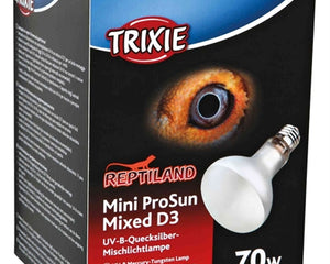 Trixie Reptiland Mini Prosun Mixed D3 Uv-B Lamp Zelfstartend 70 Watt 8X8X10,8 Cm