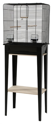 Zolux Vogelkooi Chic Loft Met Meubel Zwart 134X53,5X33,5 Cm