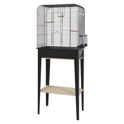 Zolux Vogelkooi Chic Loft Met Meubel Zwart 134X53,5X33,5 Cm