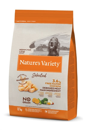 Natures Variety Selected Adult Medium Free Range Chicken 12 Kg