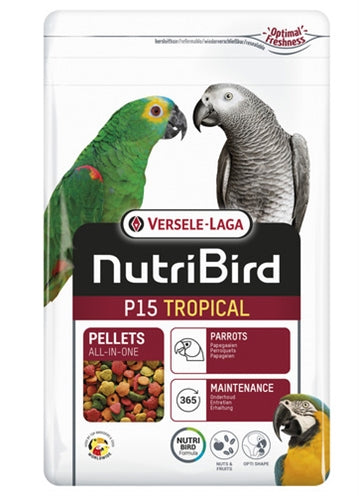 Nutribird P15 Tropical Onderhoudsvoeder 10 Kg