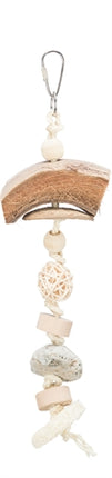 Trixie Natuurspeelgoed Kokosnoot / Rotan / Lavasteen Naturel 35 Cm
