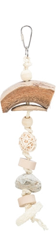 Trixie Natuurspeelgoed Kokosnoot / Rotan / Lavasteen Naturel 35 Cm