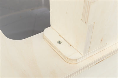 Trixie Voederstation Met Voerbak / Waterbak / Hooiruif Hout Naturel 70X47X41 Cm