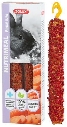 Zolux Nutrimeal Stick Konijn Wortel 115 Gr 2 St