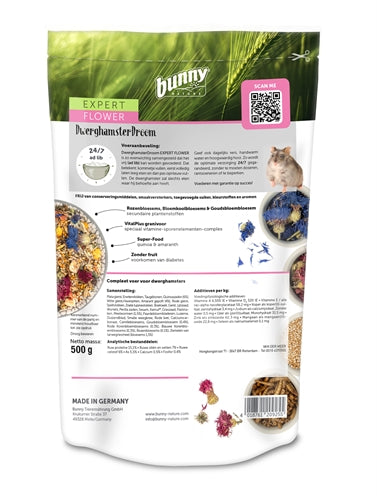 Bunny Nature Dwerghamsterdroom Expert Flower 500 Gr