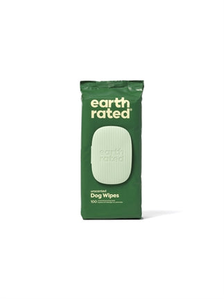 Earth Rated Dog Wipes Geurloos Composteerbaar 20,5X20,5 Cm 100 St